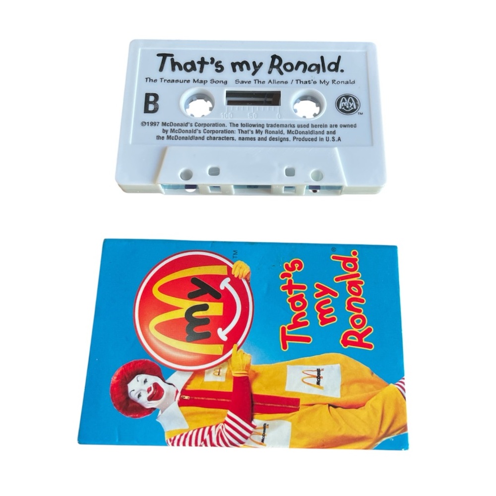 That's My Ronald Cassette Tape Vintage McDonalds Happy Meal Toy
